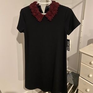 Dress With Beaded Floral Collar